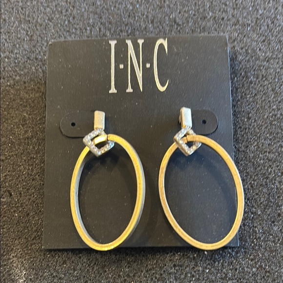 INC International Concepts Gold and Silver Earrings - Picture 1 of 3